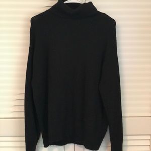 H&M Oversized Soft Black Turtleneck Sweater